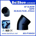 HDPE 45 Deg Elbow Black HDPE Pipe